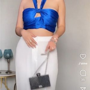 🩷Blue CROP top Zara NWT 🩷